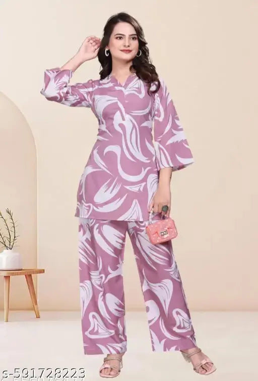KURTI+BOTTOM CORD SET