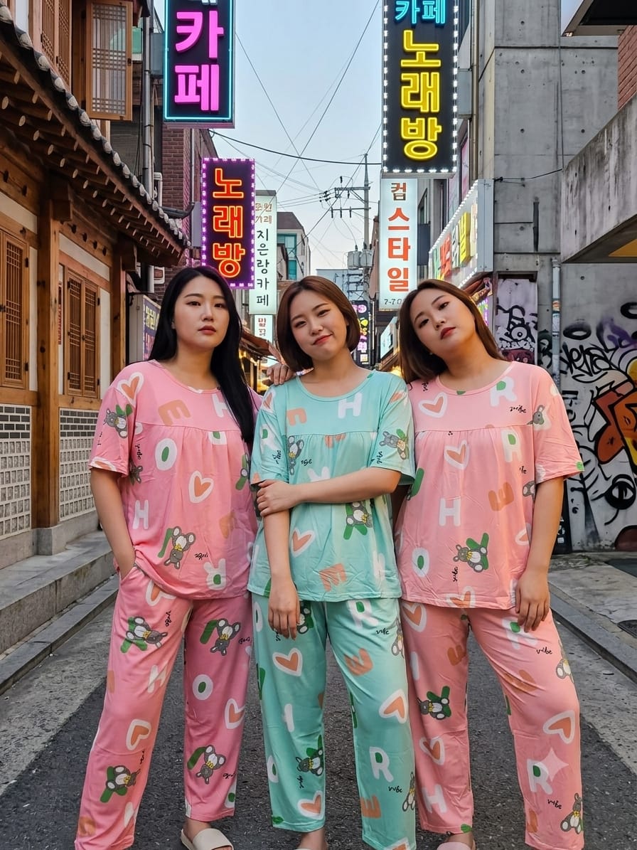 KOREAN NIGHT DRESS