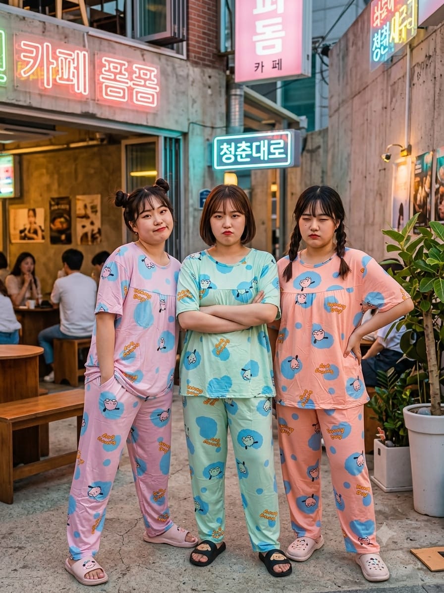 KOREAN NIGHT DRESS