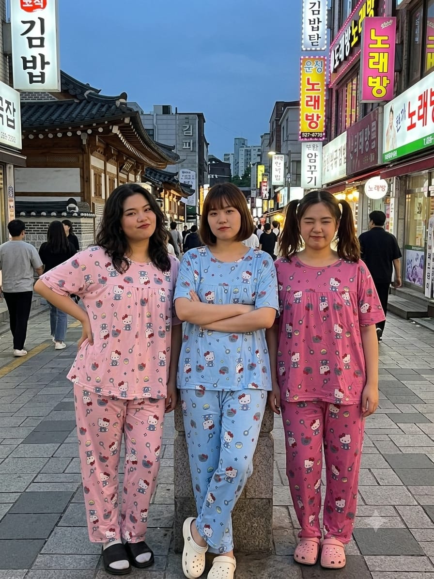 KOREAN NIGHT DRESS