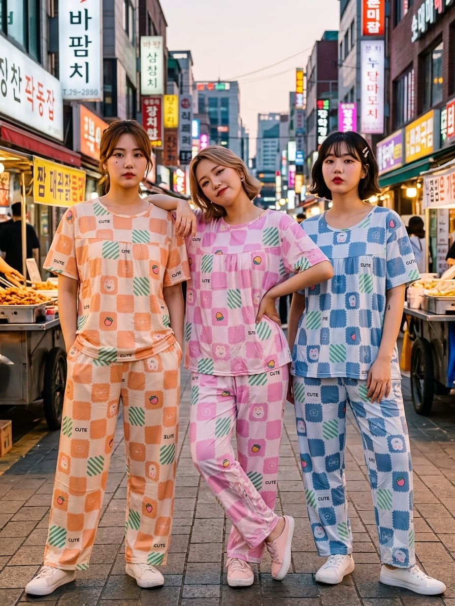KOREAN NIGHT DRESS