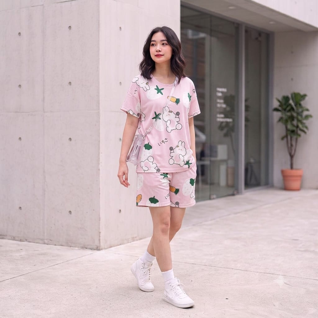🔥 Oversized T-Shirt & Shorts Set – ₹320 🔥