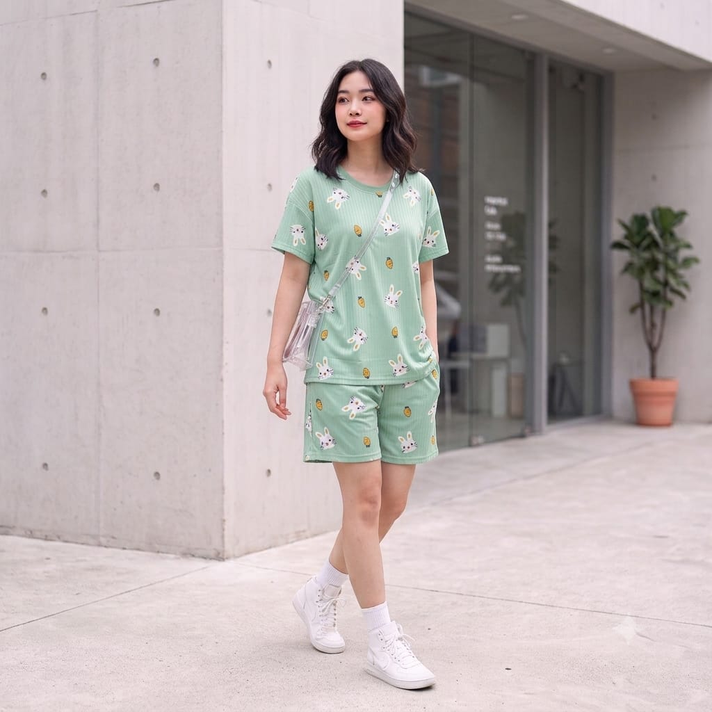 🔥 Oversized T-Shirt & Shorts Set – ₹320 🔥